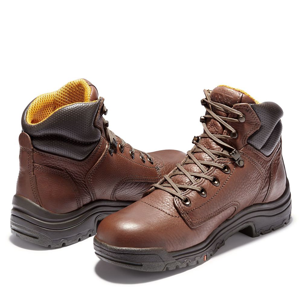 Botas de Trabajo Timberland Hombre Pro® Titan® 6\" Soft Toe Marrones/Negras - Chile QYT-759168